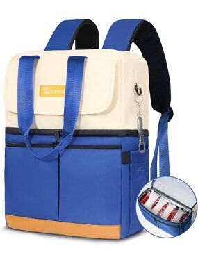 Stylish Insulated Backpack Cooler - Holds 36 Cans, Waterproof & Leak Proof